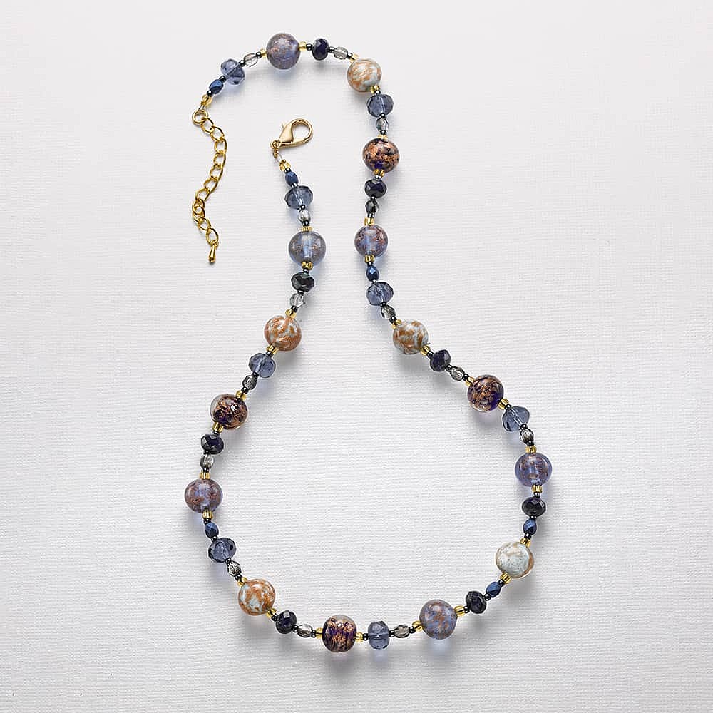 Glimmering Dusk Murano Necklace