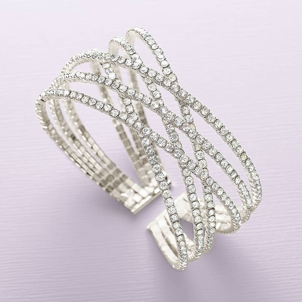 Star-Crossed Sparkle Cuff Bangle