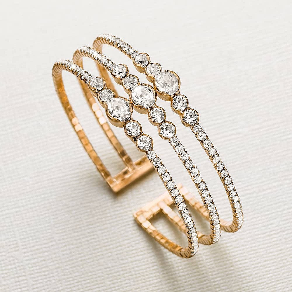 Sparkling Sensation Cuff Bangle | Pia Jewellery