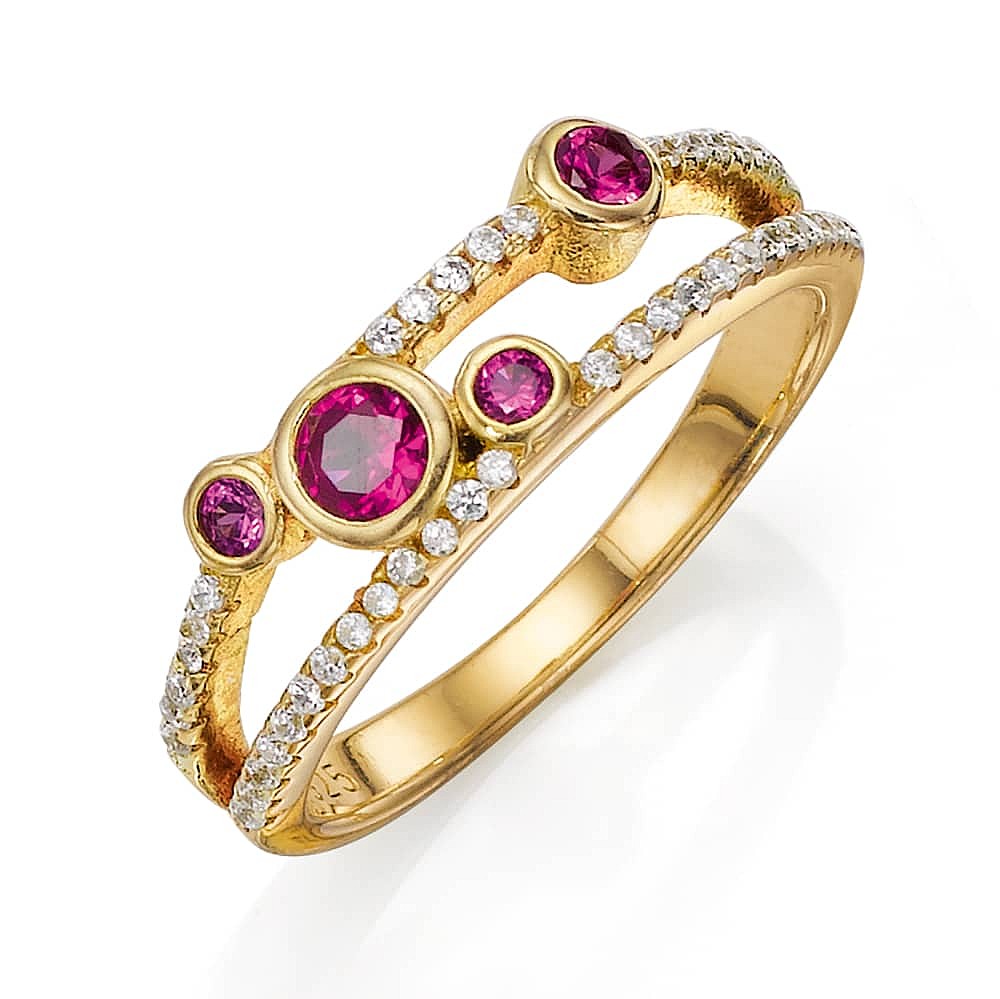 Flush With Fuchsia Ring