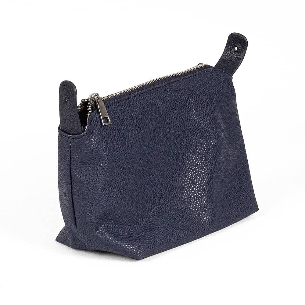 Navy For Now Vegan Leather Mini Tote Bag