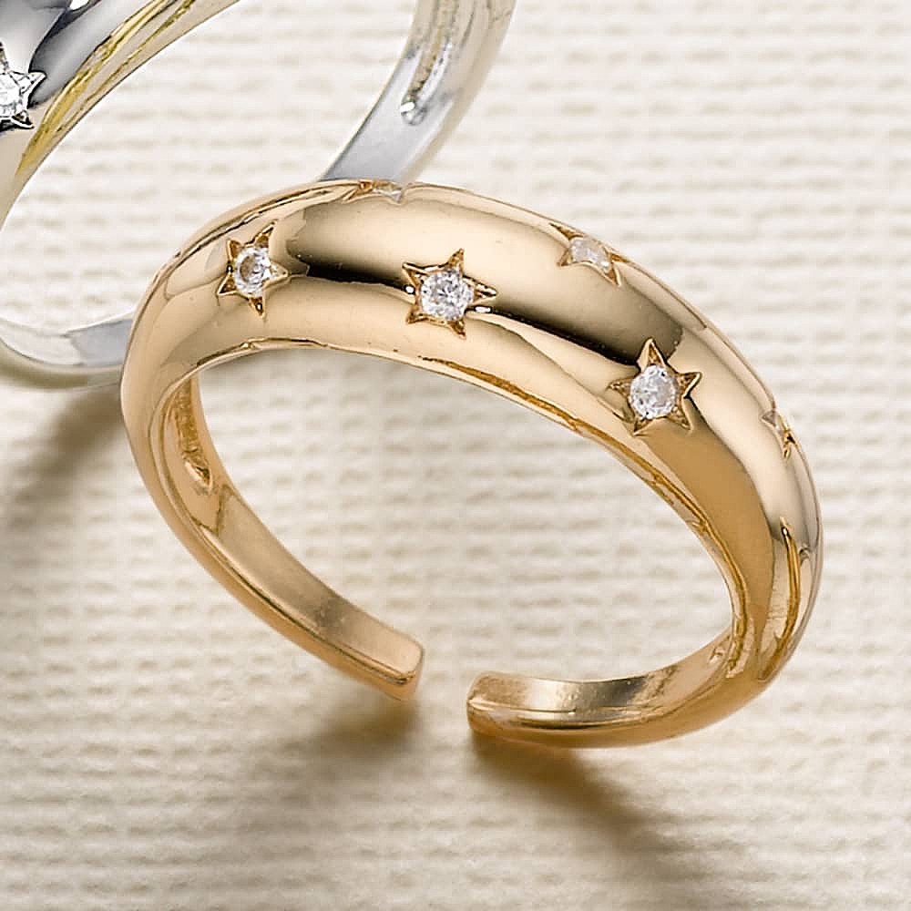 Twinkle of An Eye Gold-Plated Ring