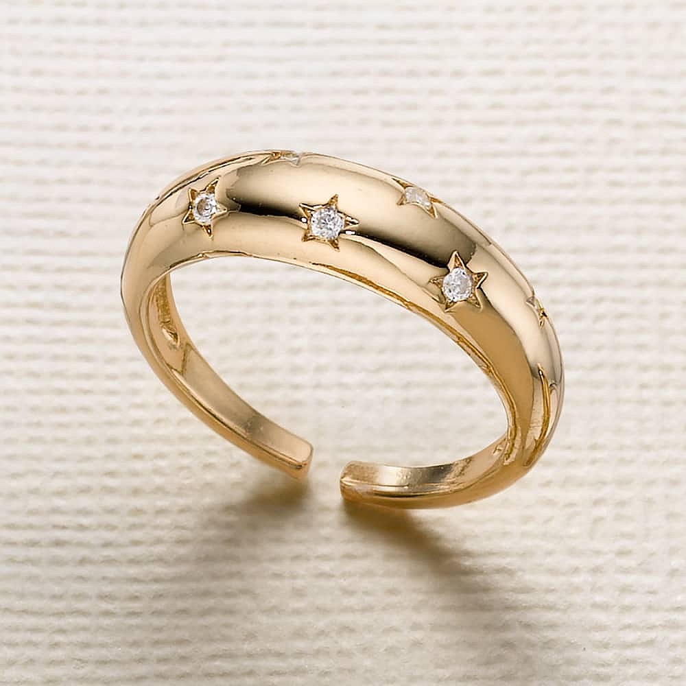 Twinkle of An Eye Gold-Plated Ring