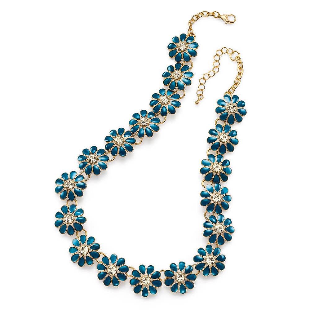 Outlined In Elegance Navy Necklace