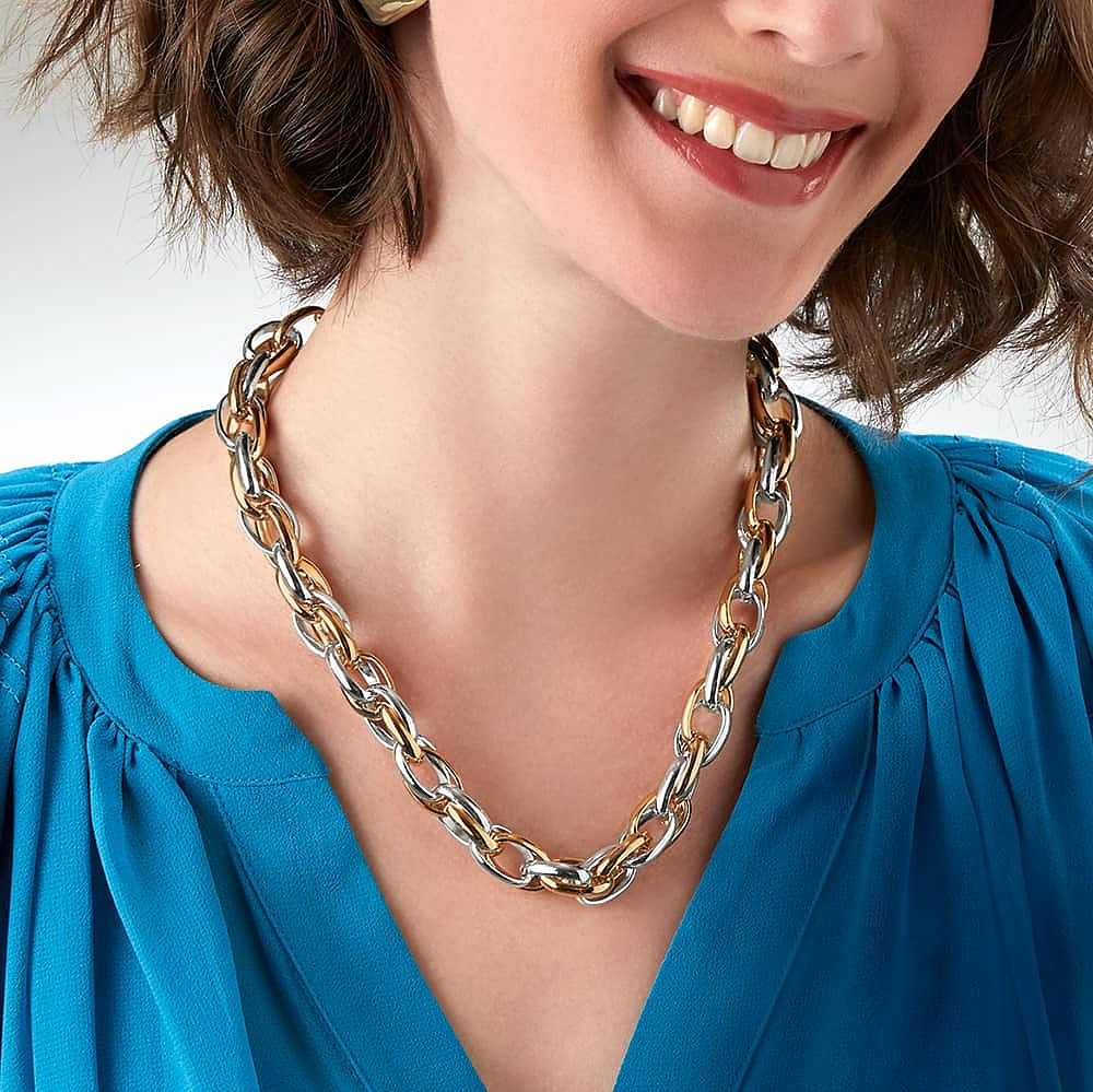 Know The Ropes Two-Tone Necklace