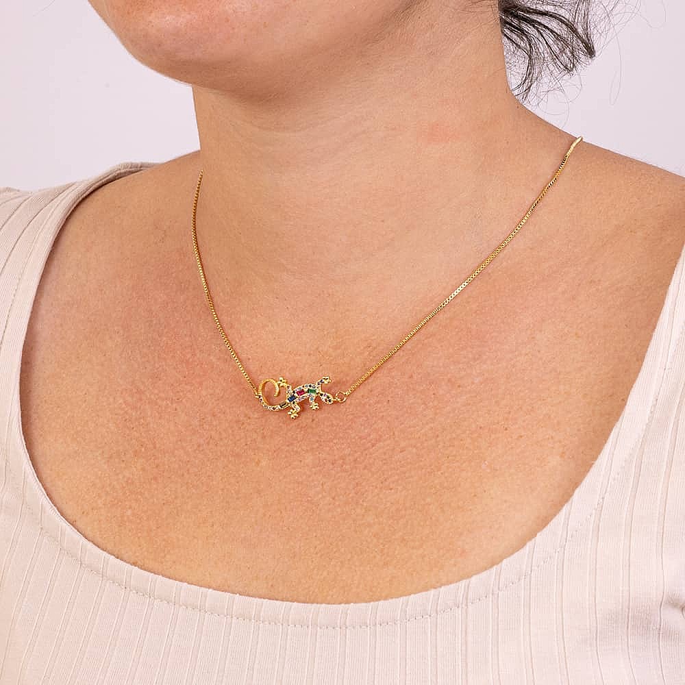 Good Luck Gecko Pendant Pia Jewellery