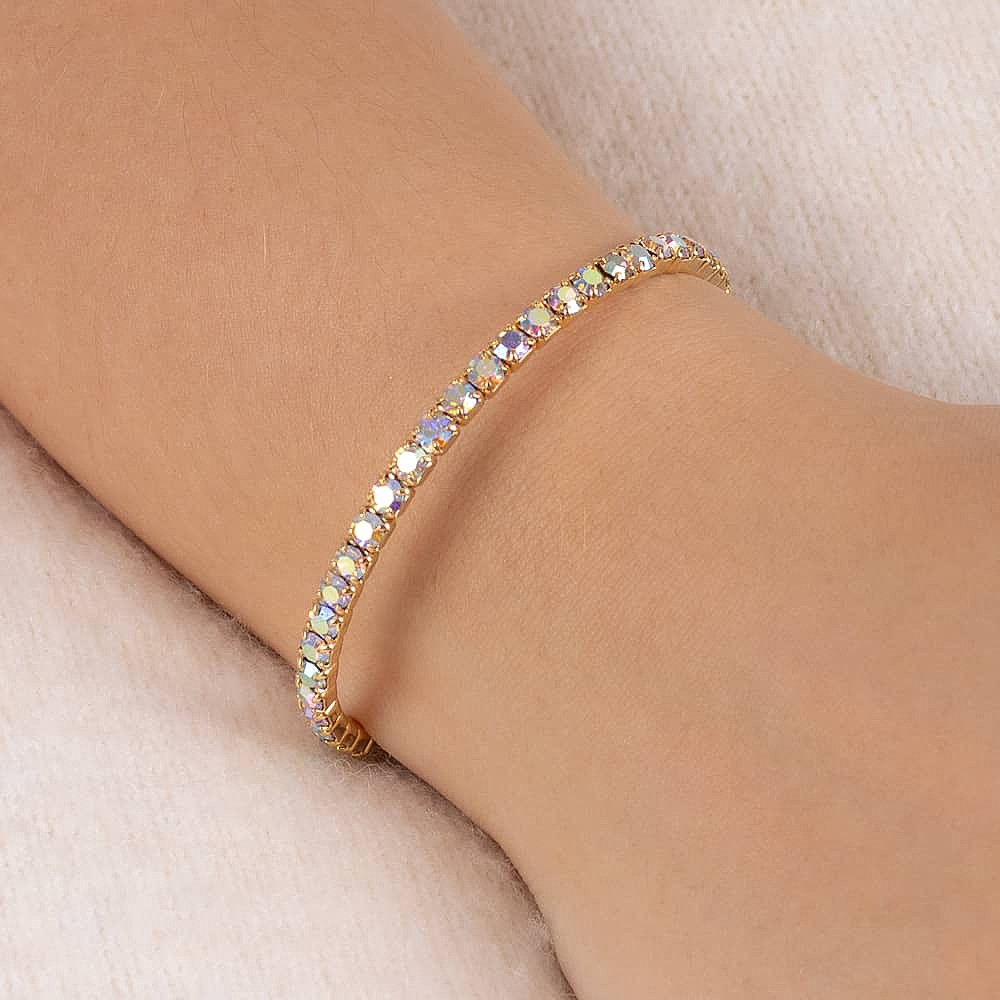 Gold clearance crystal bangle