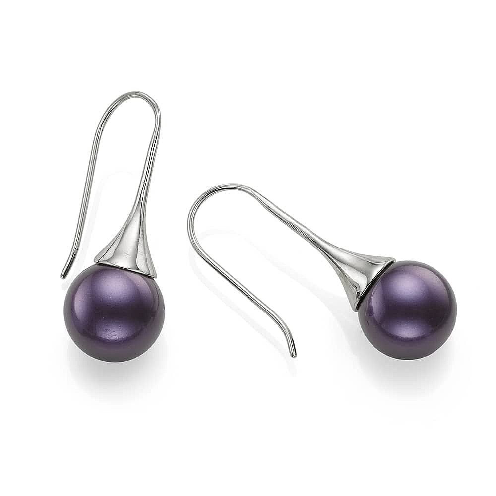 Punctuated In Purple Earrings