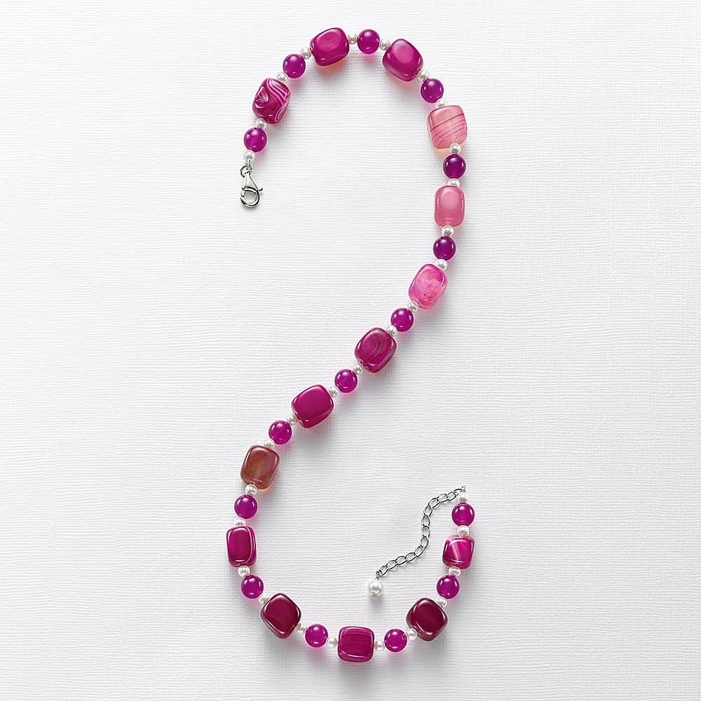 Play on Colour Agate Necklace