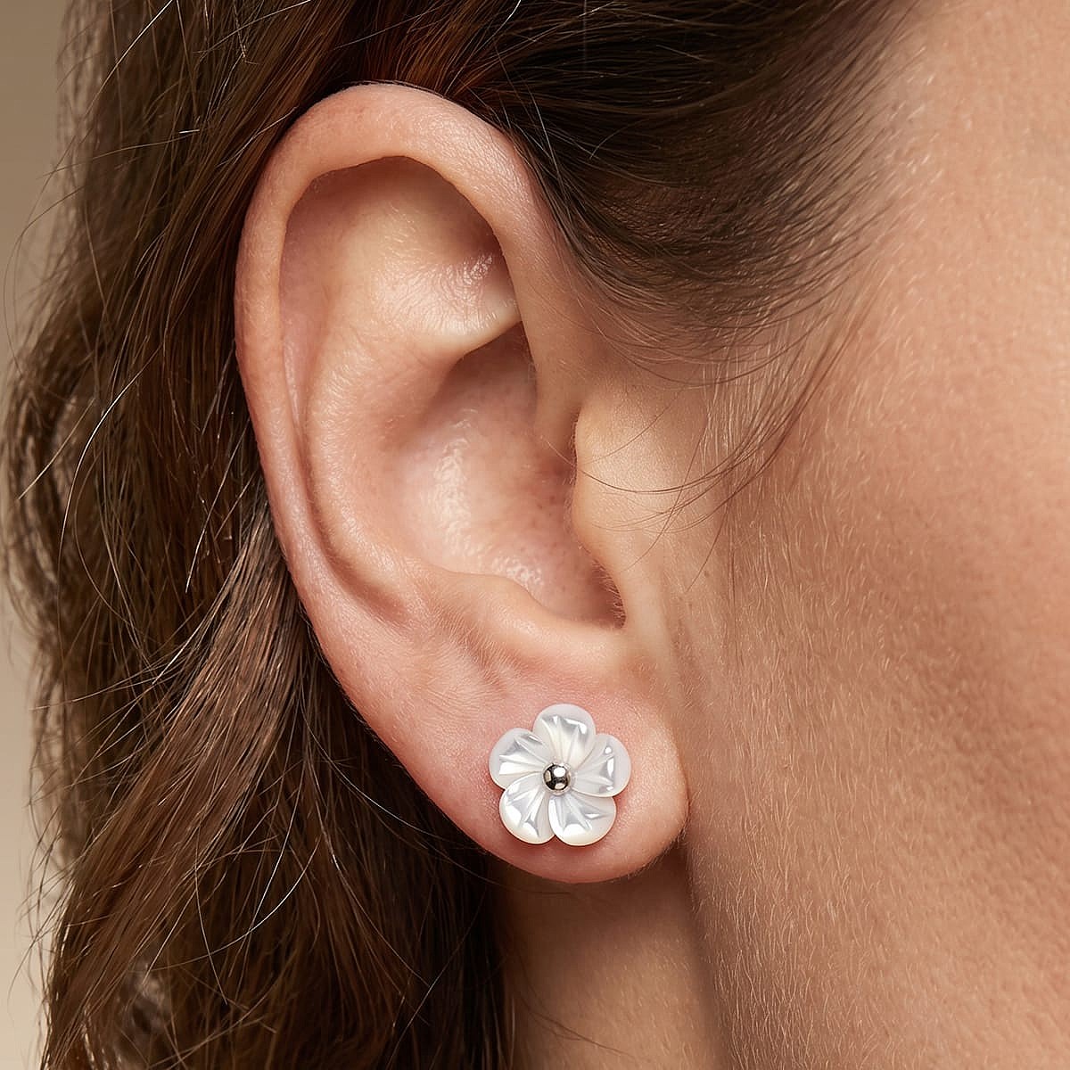 Petals In Pearl Stud Earrings | Pia Jewellery