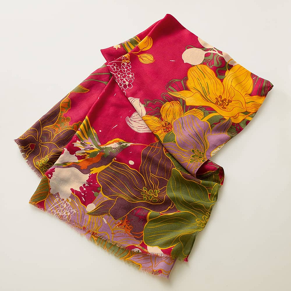 Fleeting Fuchsia Scarf