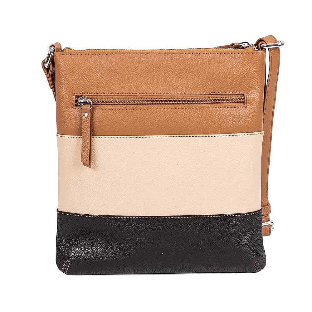 Shades of Chic Leather Cross-Body Bag
