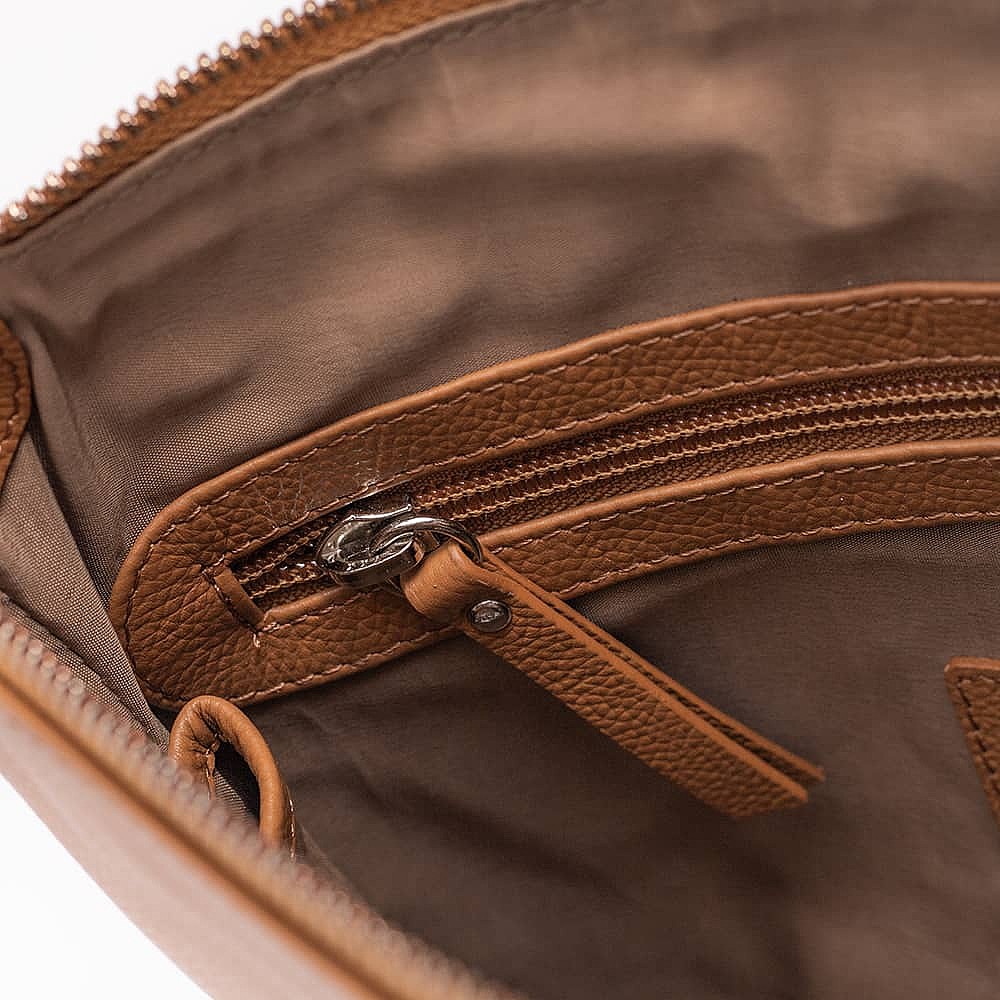 Shades of Chic Leather Cross-Body Bag
