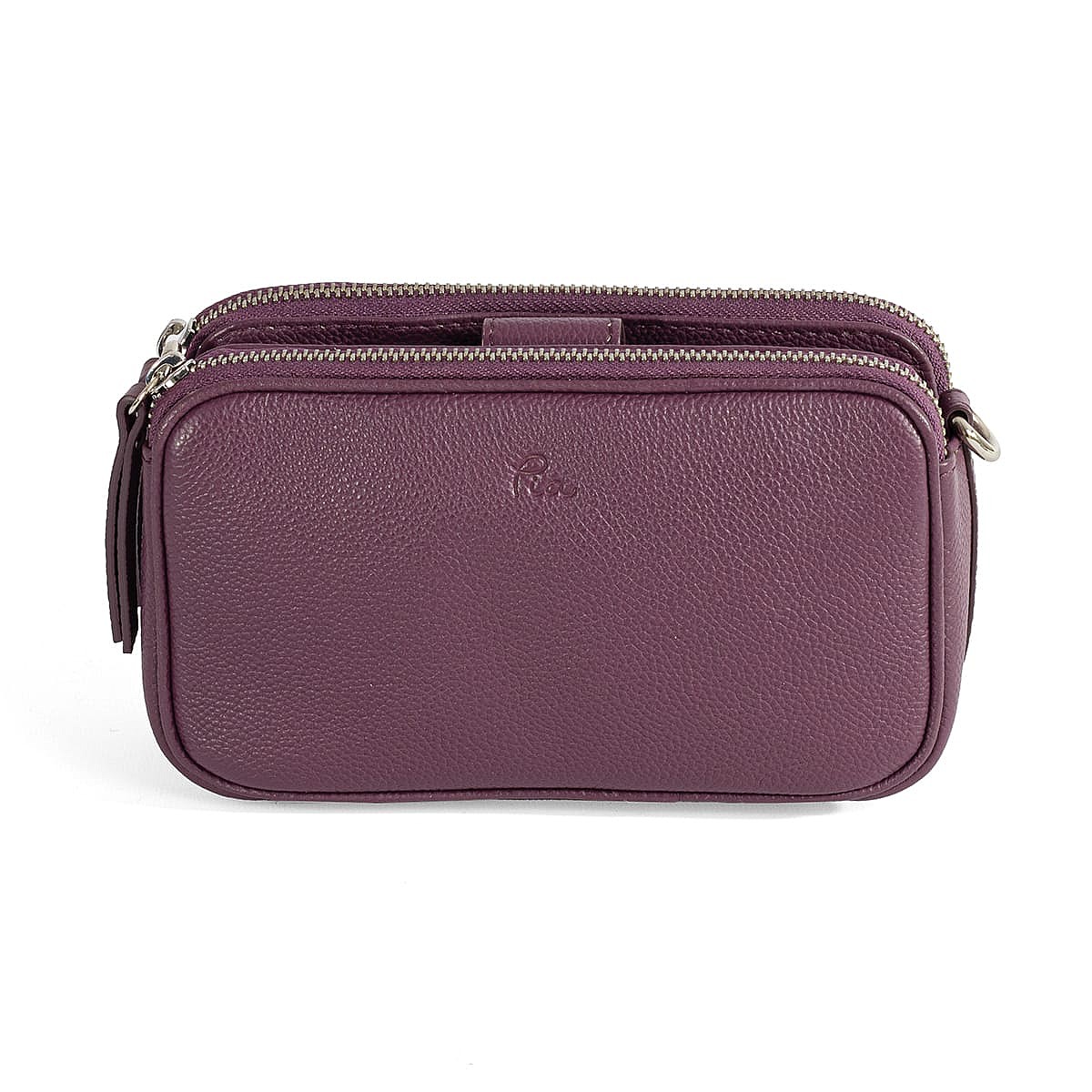 Perpetual Purple Leather Organiser Bag
