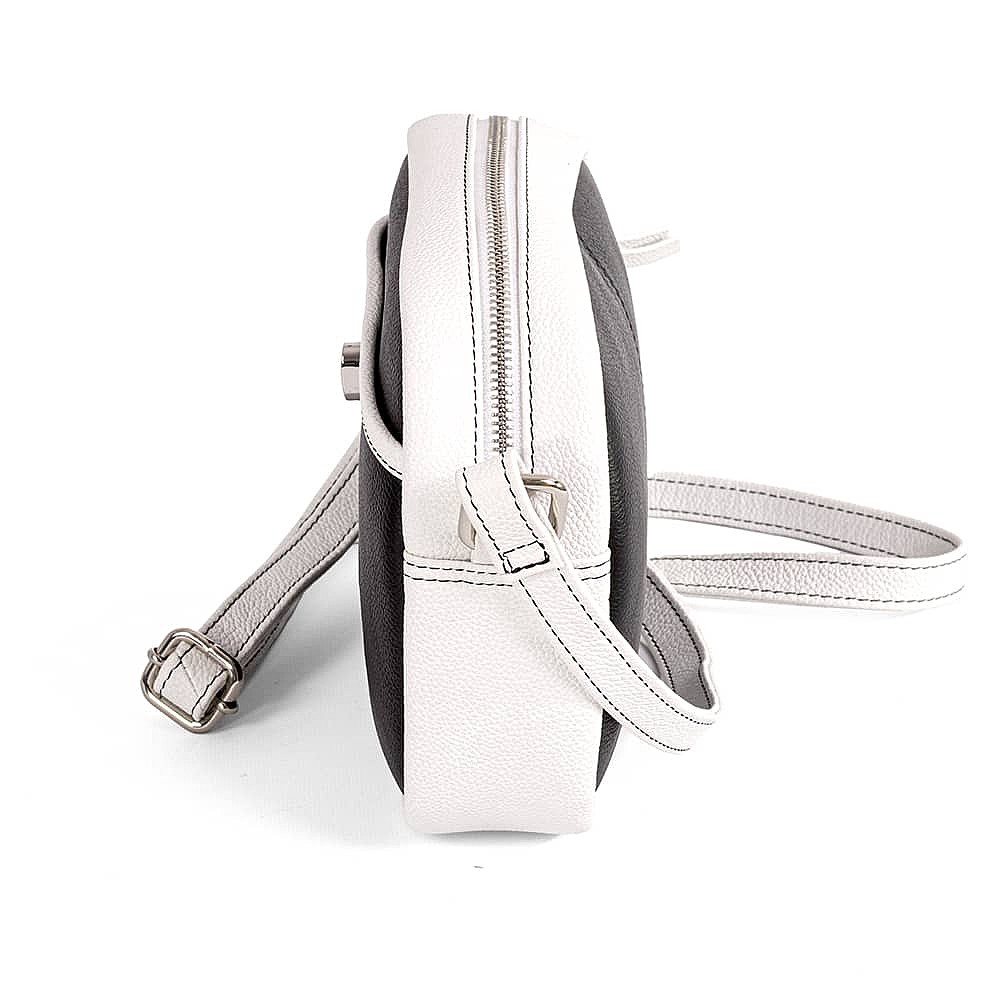 Make it Monochrome Leather Cross-Body Bag