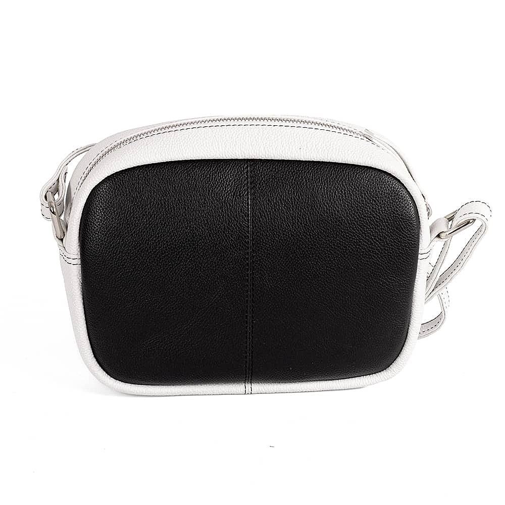 Make it Monochrome Leather Cross-Body Bag