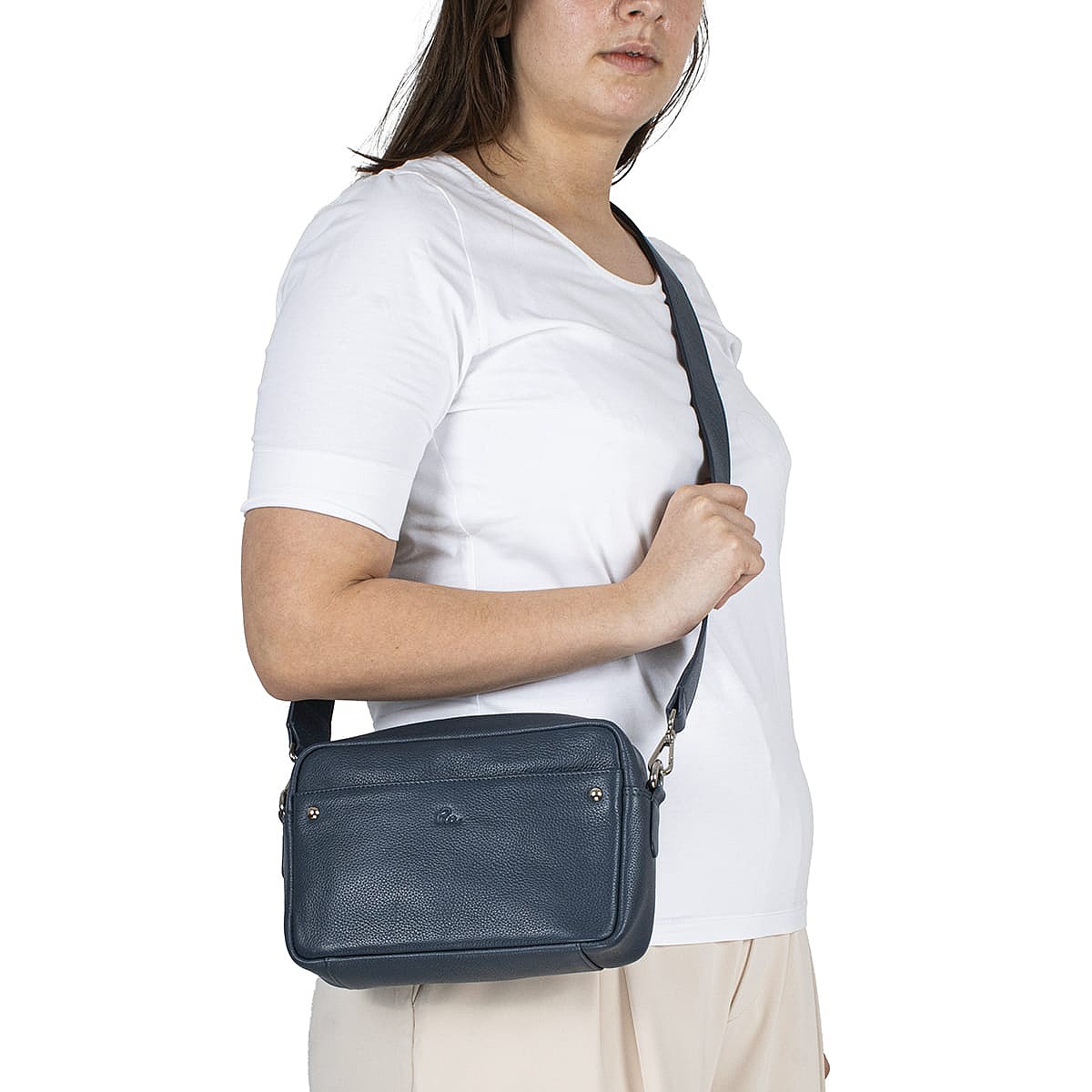 Denim Go Lightly Leather Cross-Body Bag