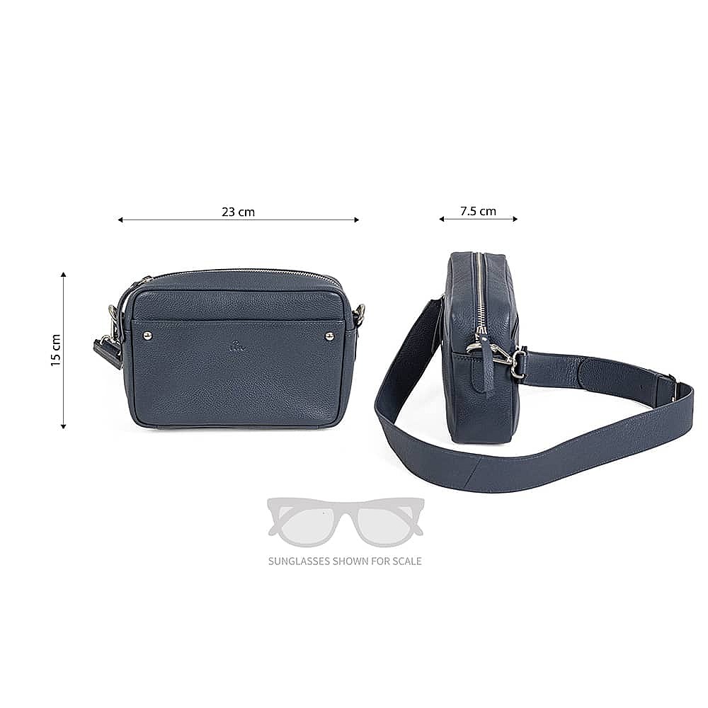 Denim Go Lightly Leather Cross-Body Bag