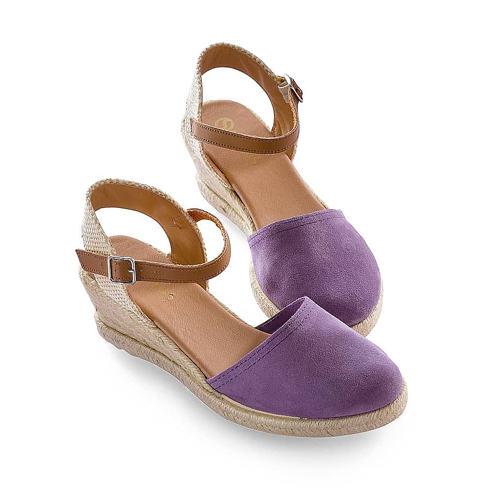 Lavender Go Lightly Suede Espadrilles