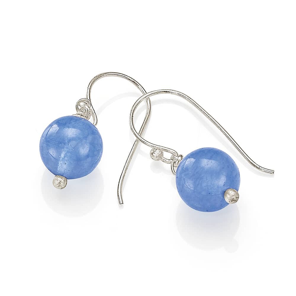 Lunar Blue Jade Earrings
