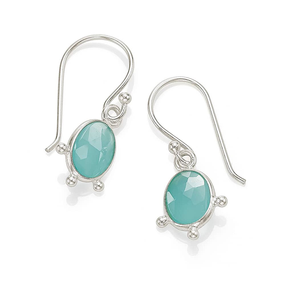 Chalcedony discount stud earrings
