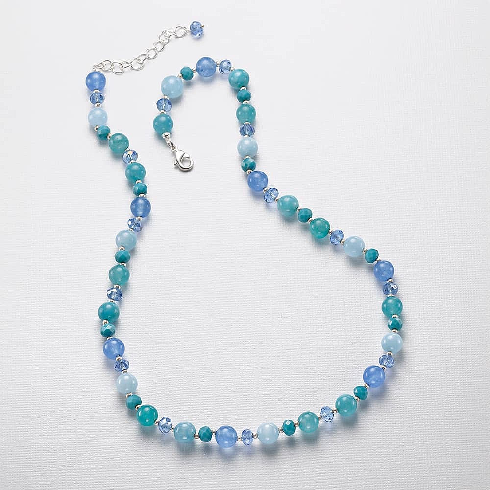 Lunar Blue Jade Necklace