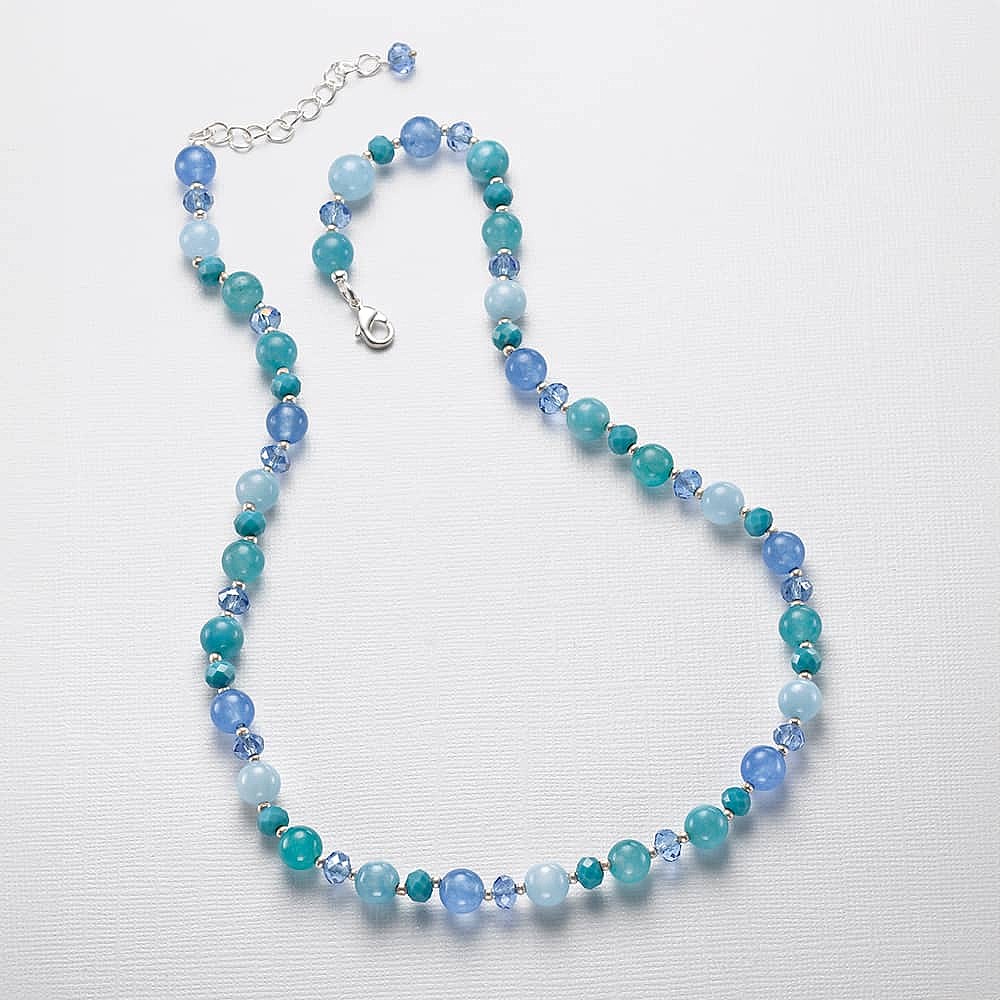 Hand Carved Chinese Translucent Blue Jade Fo Dog Necklace - Ruby Lane