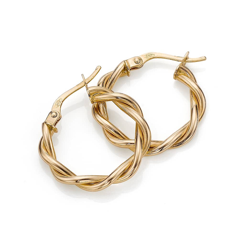 All Wrapped Up Gold Hoop Earrings