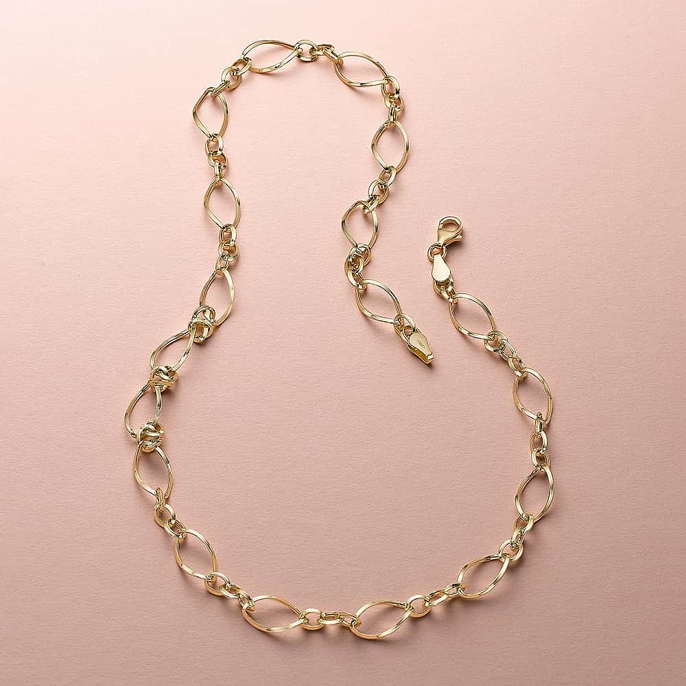 Bound in Light Gold Necklace