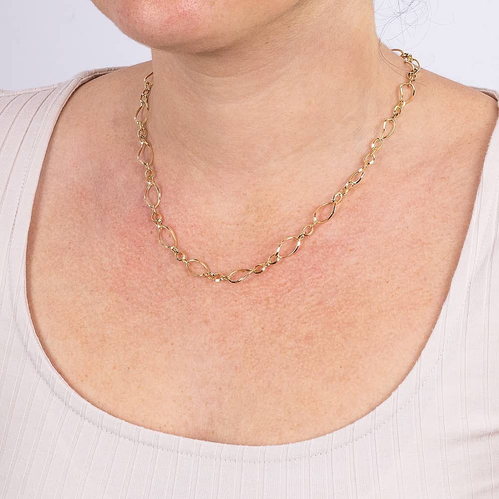 Bound in Light Gold Necklace