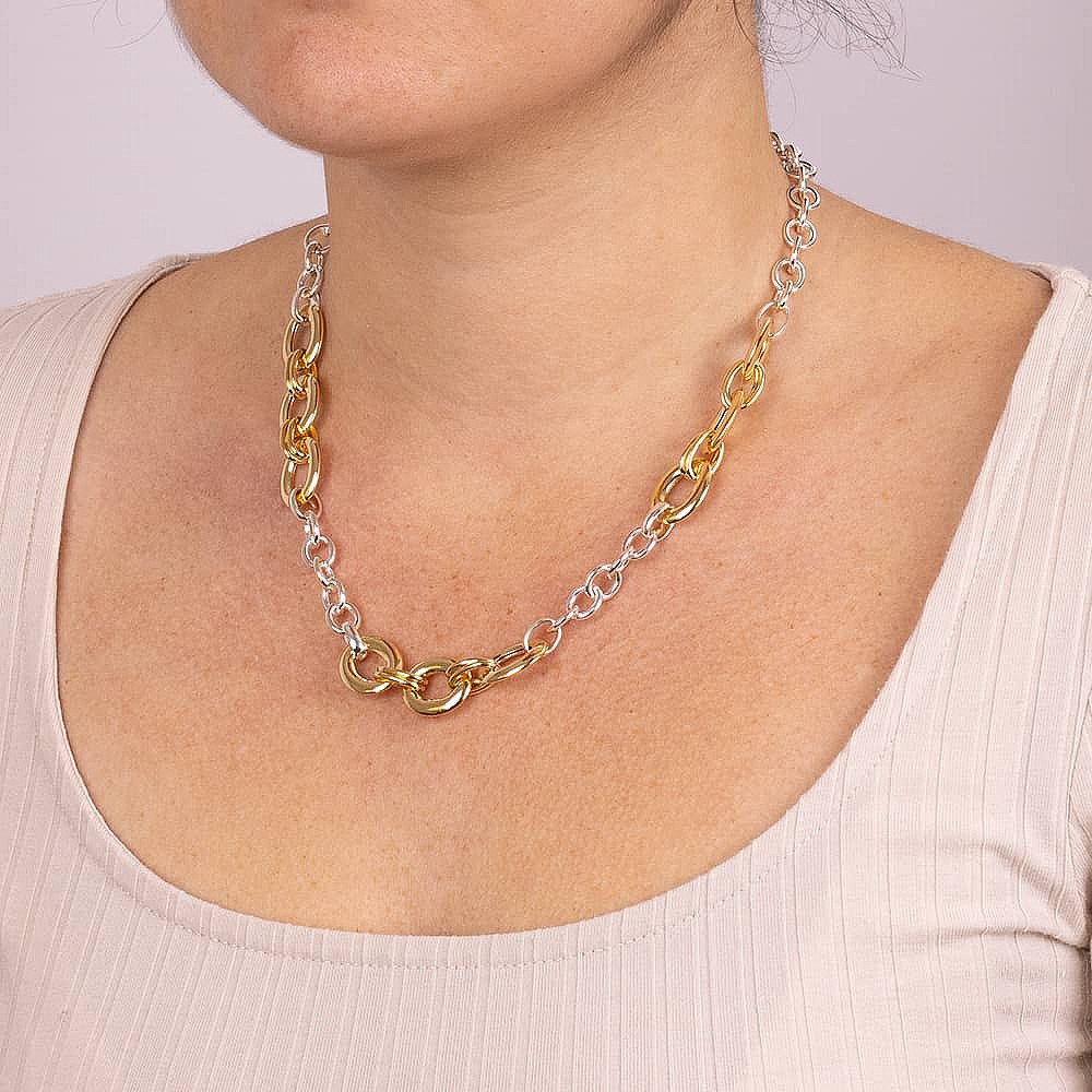 Affinity to Elegance Two-Tone Necklace