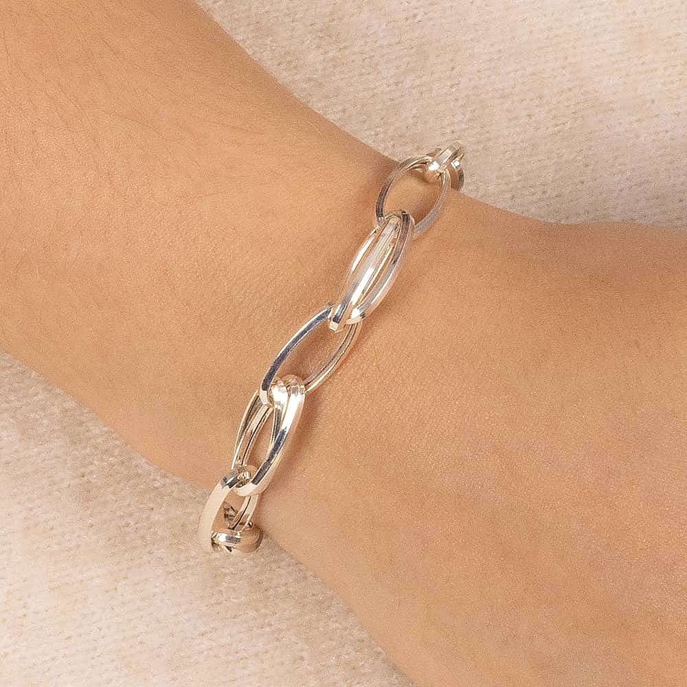 Forged with Finesse Silver Bracelet