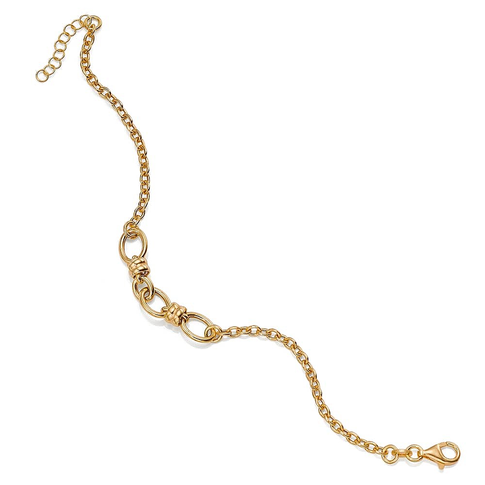 Echoed Ellipses Gold-plated Bracelet