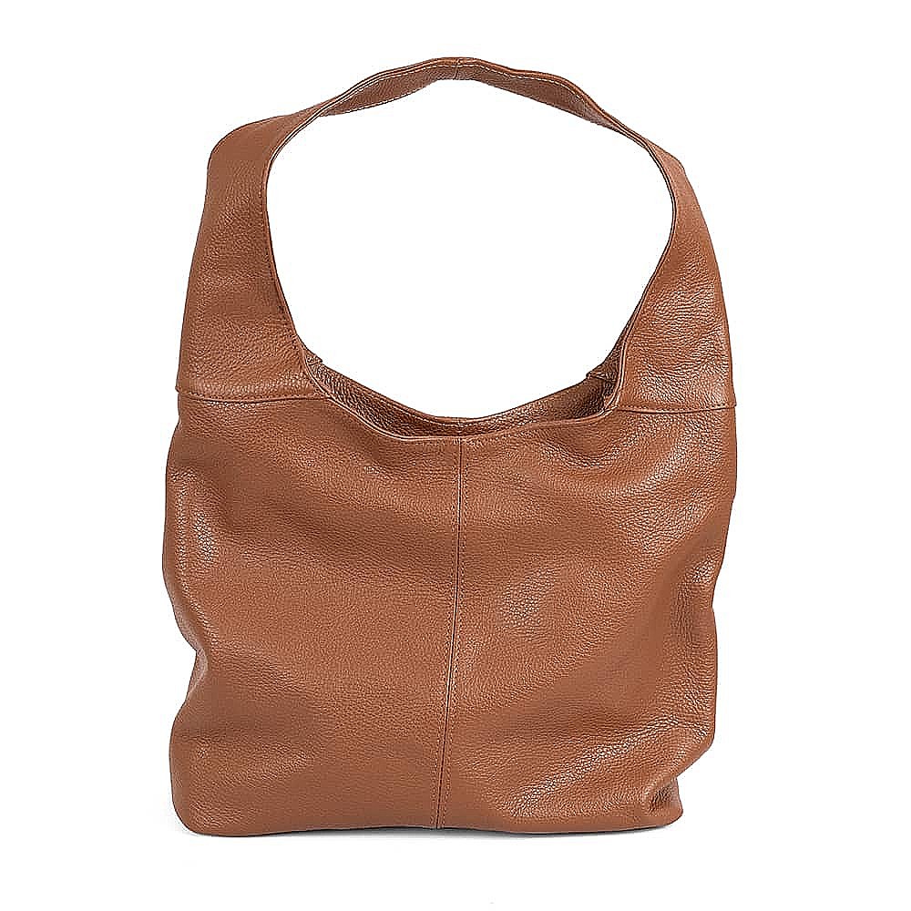 Timelessly Tan Leather Slouch Bag