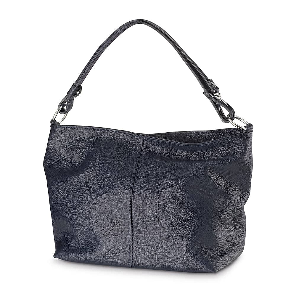 Nuanced in Navy Leather Bag