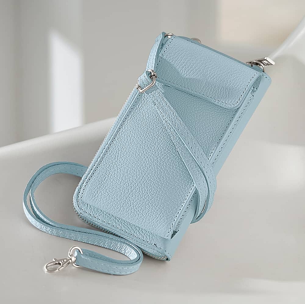 Walk this Way Pale Blue Cross-Body Bag