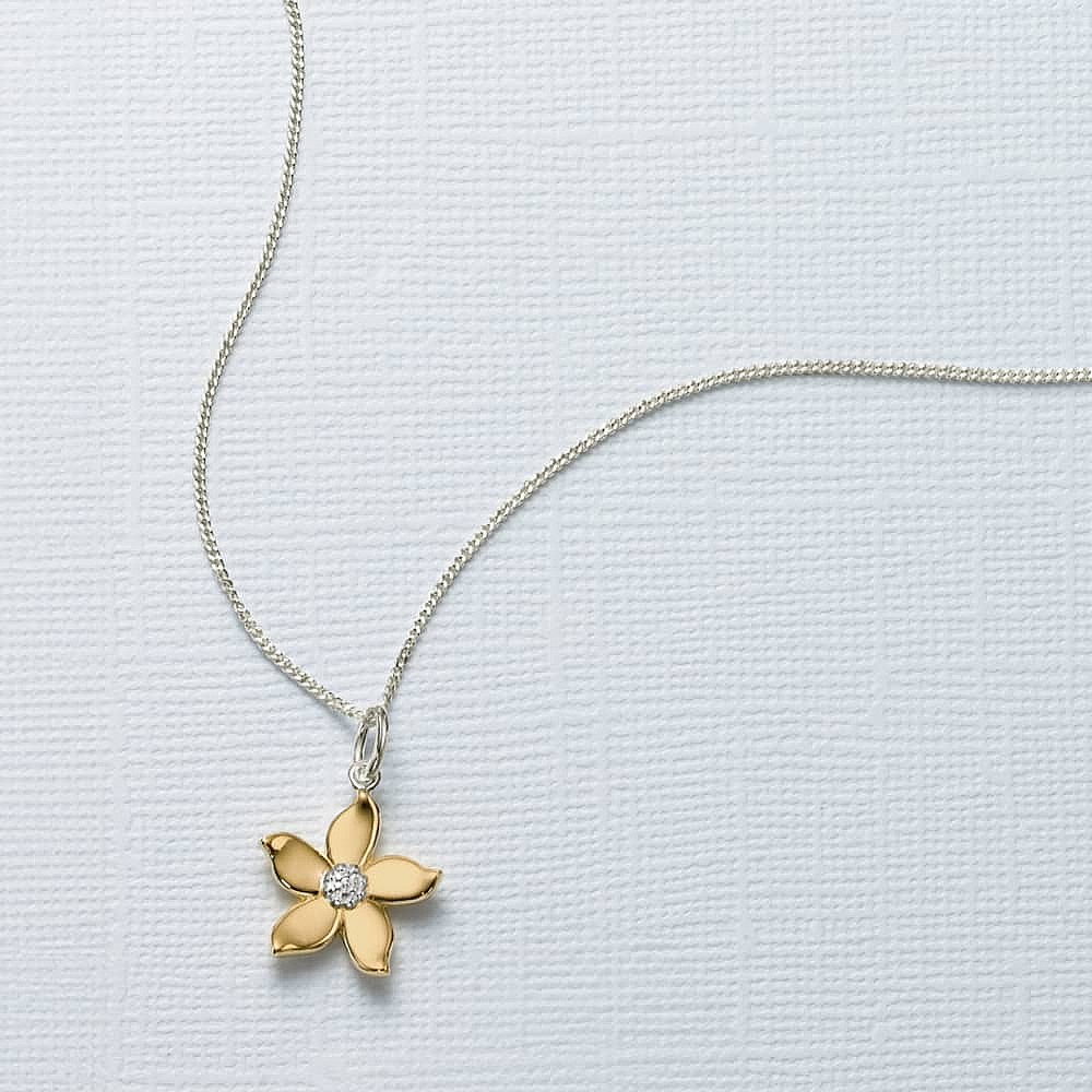 Fragrant Flora Gold-plated Pendant