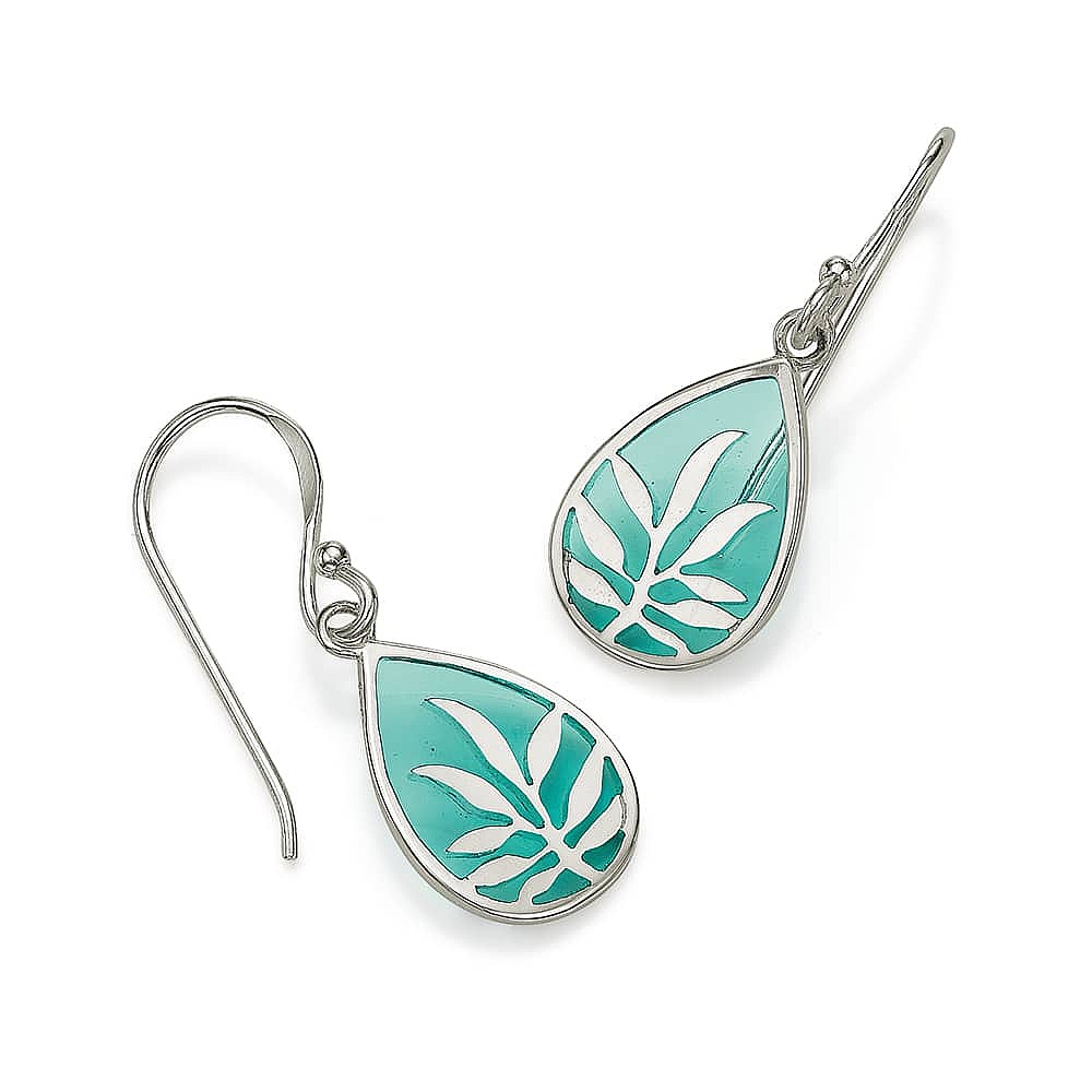 Island Style Silver Earrings