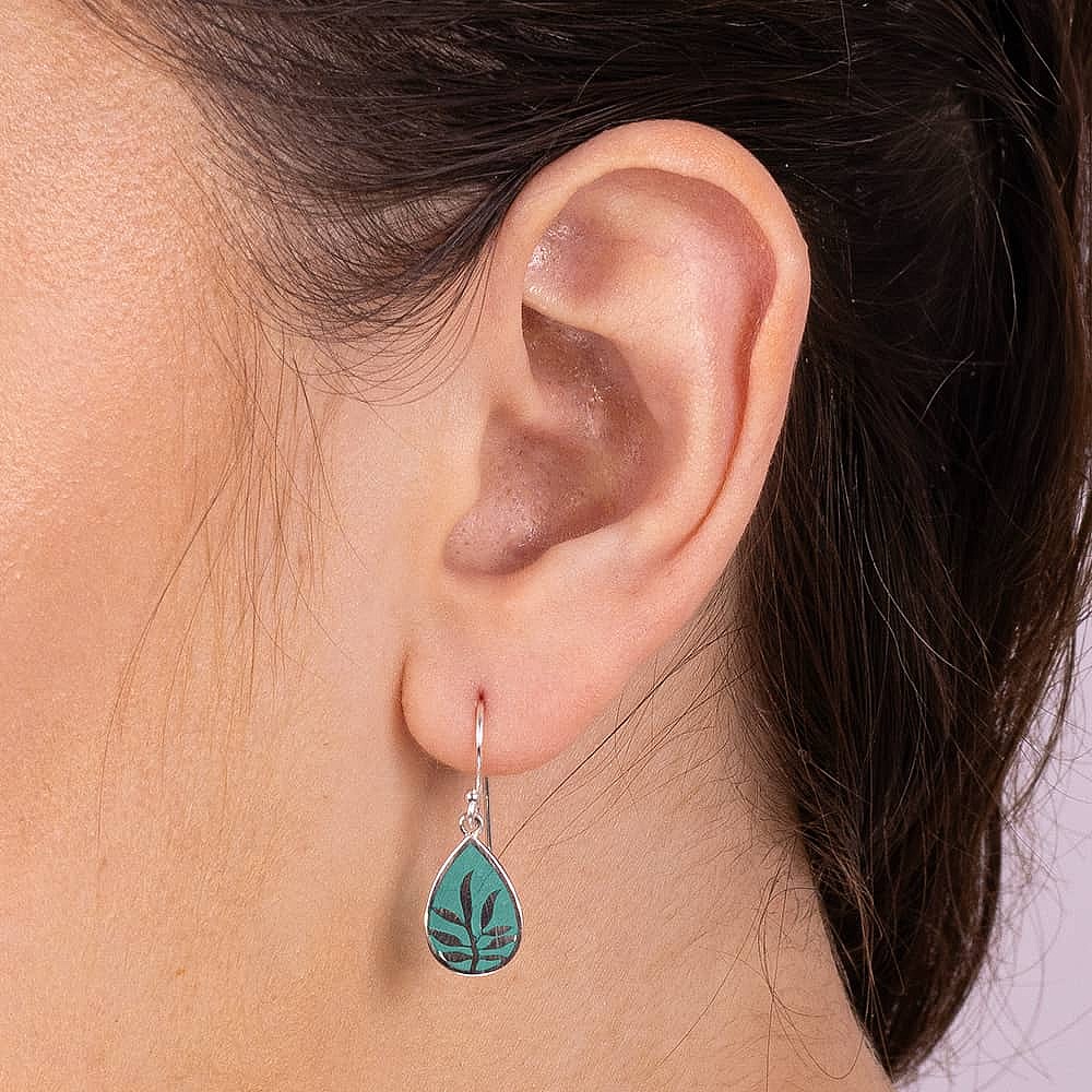Island Style Silver Earrings