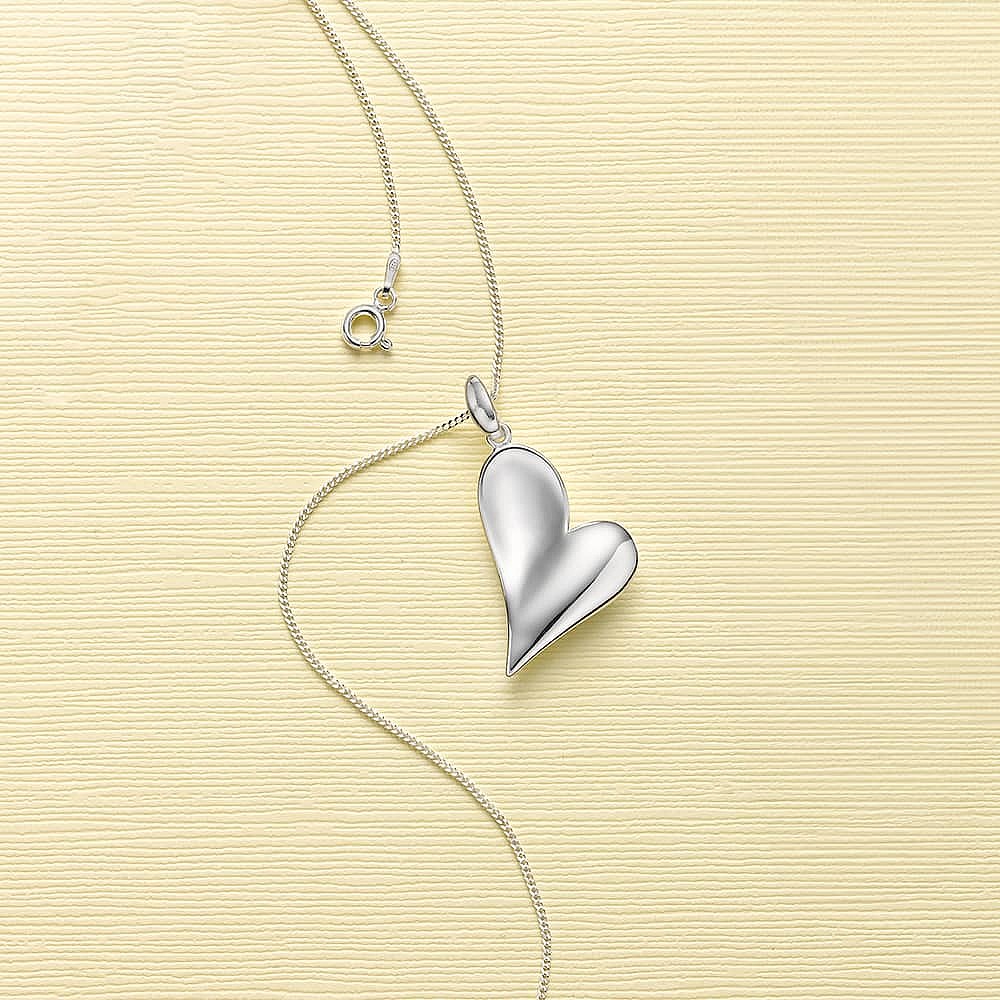 Taken to Heart Silver Pendant