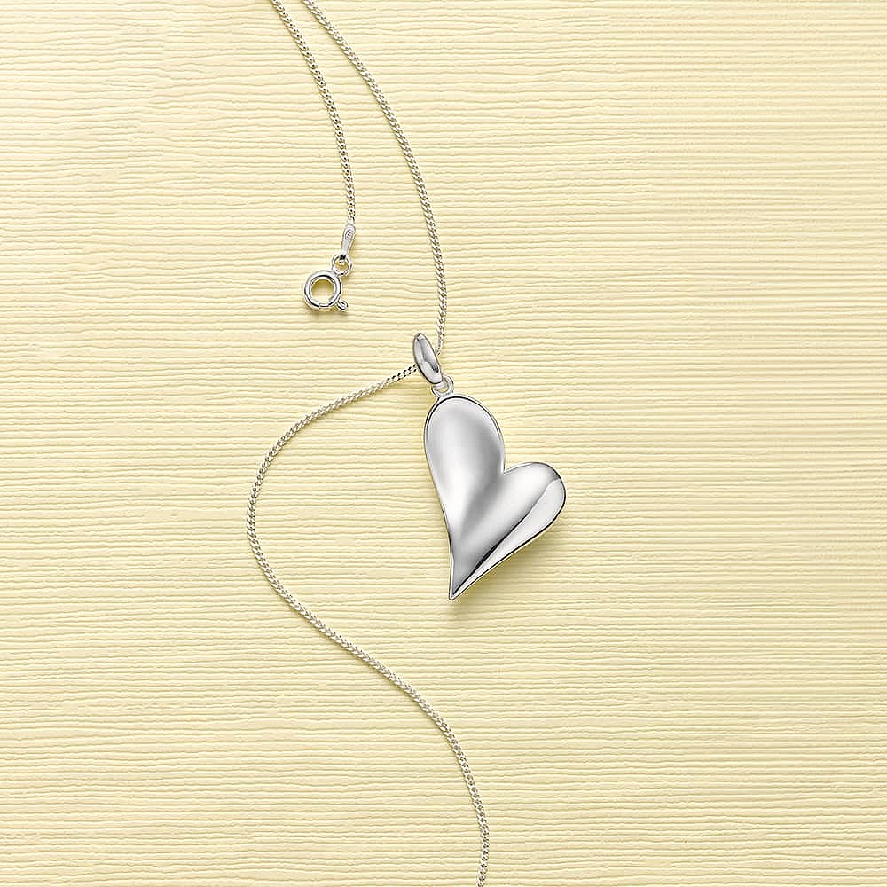 Taken to Heart Silver Pendant