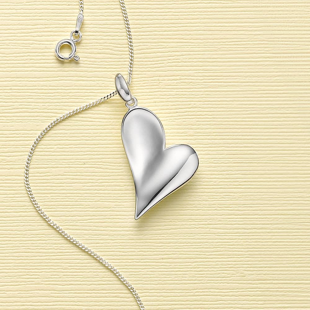 Taken to Heart Silver Pendant