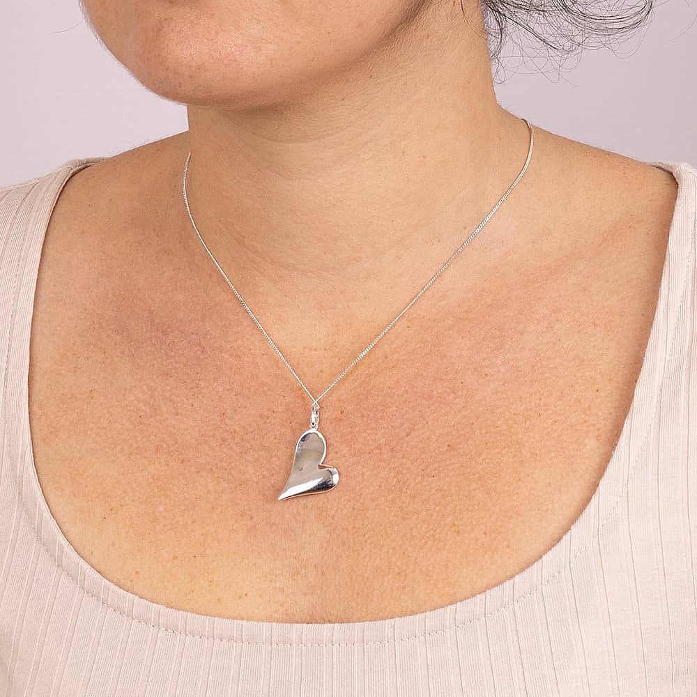 Taken to Heart Silver Pendant