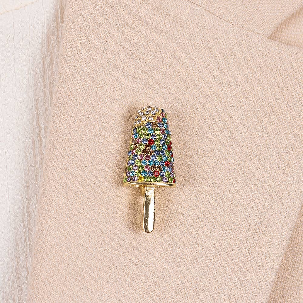 Taste of Summer Ice Lolly Crystal Brooch