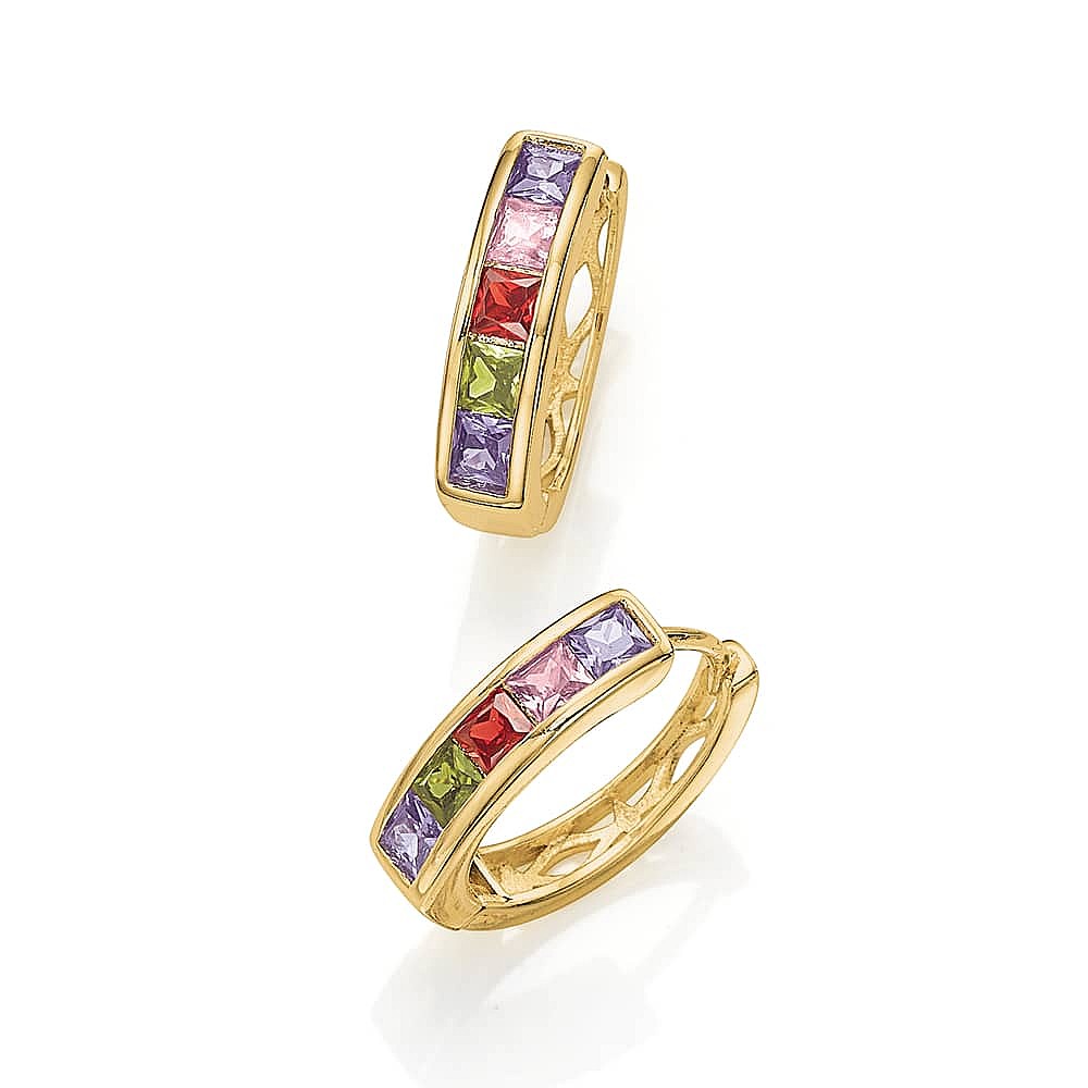 Perfect Prism Crystal Hoop Earrings | Pia Jewellery