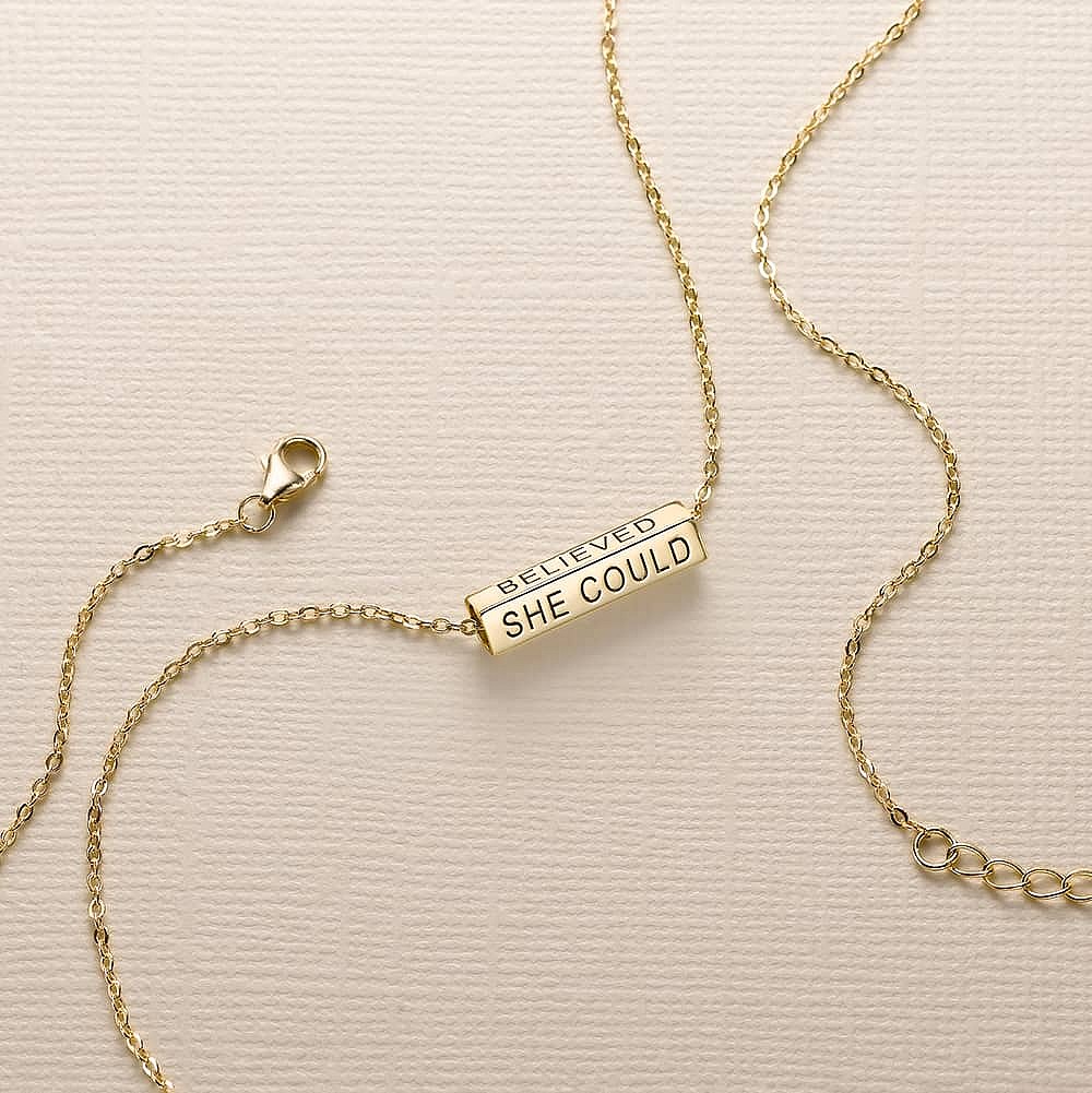 She Believed Gold-plated Pendant
