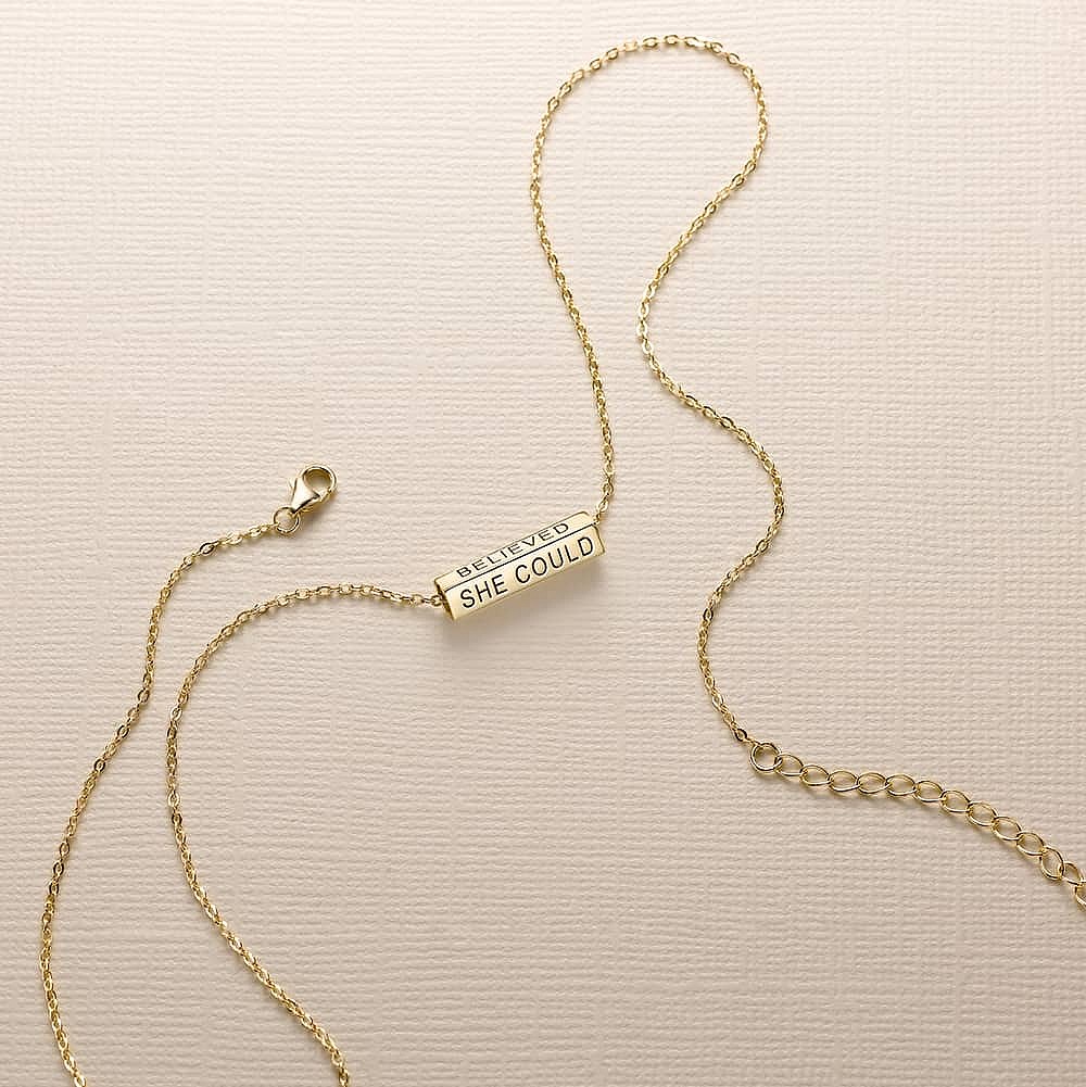 She Believed Gold-plated Pendant
