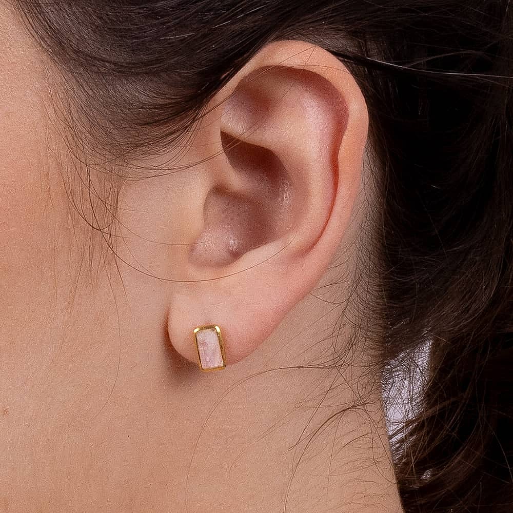 Mesmerised by Moonstone Stud Earrings