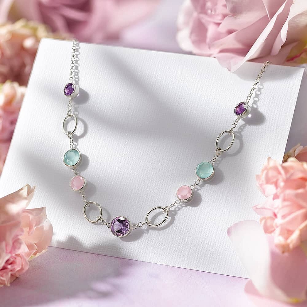 Morning has Broken Gemstone Necklace