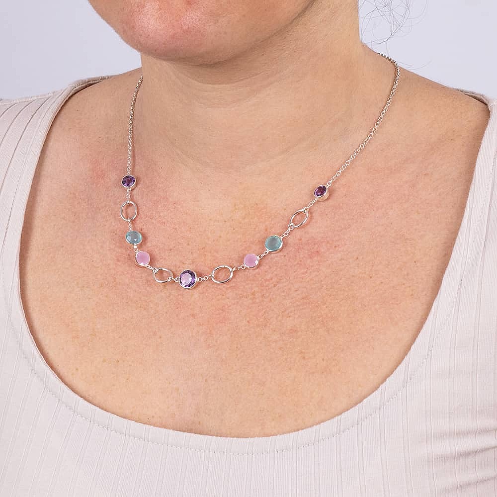 Morning has Broken Gemstone Necklace